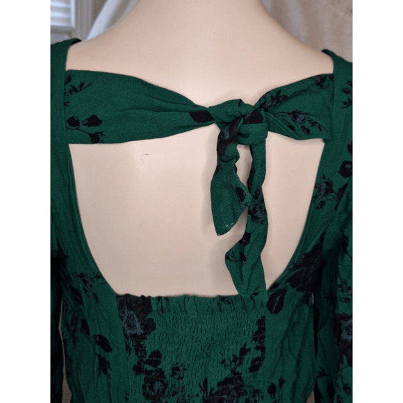 Brand New BOG Band of the Free Women’s Small Emerald Green Black Flare Mini Dres - Picture 8 of 10